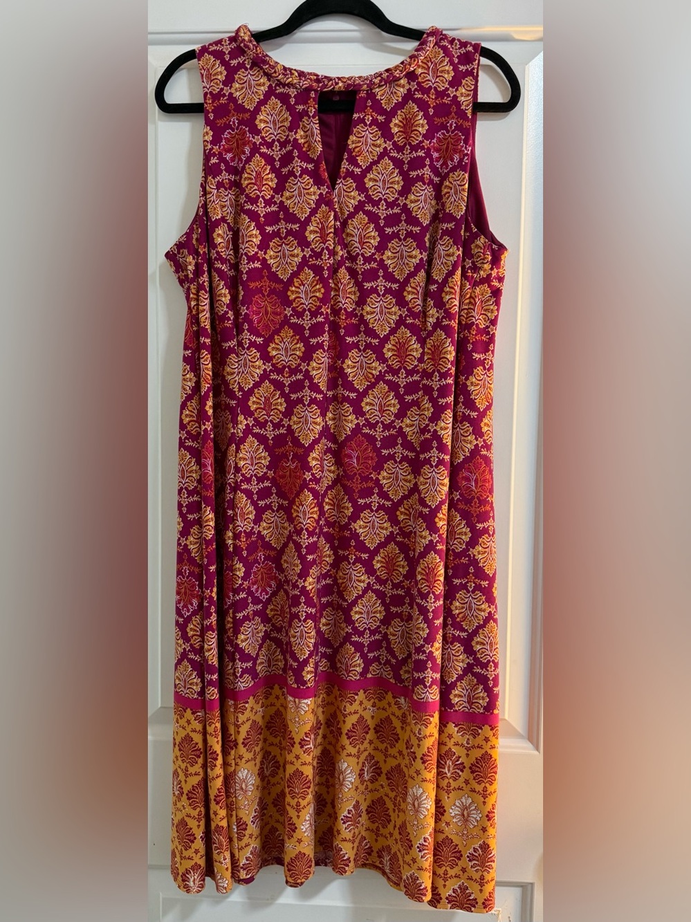 Wisp Floral Sleeveless Midi Dress 18W Boho
